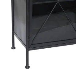 Industrial Metal Cabinet Black - Olivia & May -Furniture Specialty Store GUEST 91d24b2e 4cdf 4817 ae69 7f06c4cd731b