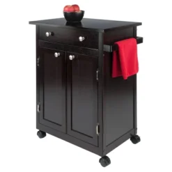Savannah Kitchen Cart Wood/Coffee - Winsome -Furniture Specialty Store GUEST 922099af b909 4d80 bd17 273ecb403fc7