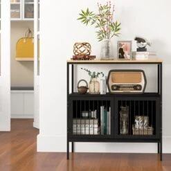 Costway Kitchen Server Buffet Sideboard Storage Cabinet Cupboard With 2 Doors & Open Shelf -Furniture Specialty Store GUEST 92623674 ea10 433a a21c 53e2867acac4