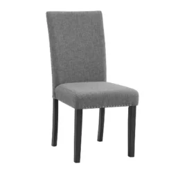 5pc Kellum Contemporary Round Dining Set White/Brushed Brown Gray/Light Gray - MiBasics -Furniture Specialty Store GUEST 9288ec21 2e1a 4a17 b143 bc97a8706832