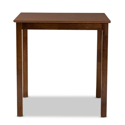 Lenoir Wood Square Counter Height Pub Table Walnut - Baxton Studio 3 Lenoir Wood Square Counter Height Pub Table Walnut - Baxton Studio