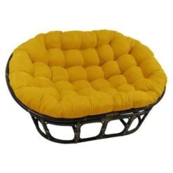 63"x45" Double Papasan With Micro Suede Cushion - International Caravan -Furniture Specialty Store GUEST 92fd4c61 0097 4bca b72f 4b37816910d6