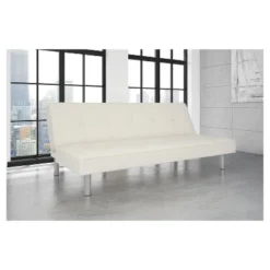 Naomie Futon Sofa Bed White - Room & Joy -Furniture Specialty Store GUEST 932cf05c d52f 41e2 8998 b435a5040c48