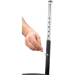 Set Of 2 32"-39" Height Adjustable Heavy Duty Vinyl Padded Steel Accent Barstools With Backrest Black - Hampden Furnishings -Furniture Specialty Store GUEST 93f17812 dd84 4b54 b74f bbb301136935