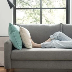 Mae Mid-Century Modern Curved Arm Sofa With Solid Wood Legs Light Gray - Mellow -Furniture Specialty Store GUEST 9489562c f514 4e67 a0e8 b1050065bbe6