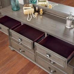 Pennings 9 Drawer Dresser With Mirror Gray - HOMES: Inside + Out -Furniture Specialty Store GUEST 950e0e37 0d4d 4895 b831 2effc460a16f