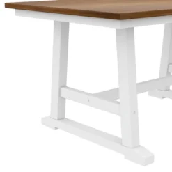 Farmhouse 6-Piece Wood Dining Table Set With Long Bench And 4 Dining Chairs-ModernLuxe -Furniture Specialty Store GUEST 957391ca 0cce 4606 9868 d833b875e9ff