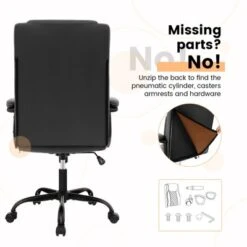 Costway Adjustable Office Desk Chair Ergonomic Executive Chair With Padded Headrest Armrest -Furniture Specialty Store GUEST 9578b639 6916 4fa0 a521 1f63d53d750f