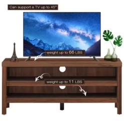 Costway 3-Tier TV Stand Console Cabinet For TV's Up To 45'' W/ Storage Shelves -Furniture Specialty Store GUEST 9603e224 6aad 4ead 99d7 97aab8cf0b25