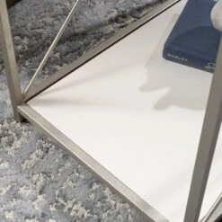 Vista Key Side Table Cream - Sauder -Furniture Specialty Store GUEST 96cda876 f803 461b a2b2 d8f095179c9e