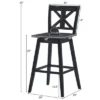 Costway 4PCS Swivel Bar Stools 29'' Counter Height Chairs W/ Footrest -Furniture Specialty Store GUEST 974fb175 f88c 448f a486 b3de6566589c