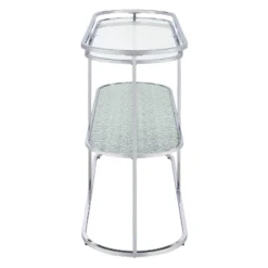 Javete Glam 1 Shelf Sofa Table Chrome - HOMES: Inside + Out -Furniture Specialty Store GUEST 975d253b 338c 4bbc 8507 26286d8e20eb