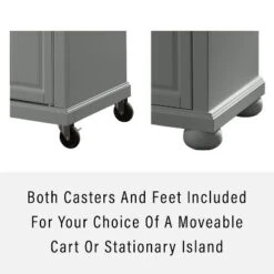 Alexandria Stainless Steel Top Kitchen Island/Cart Gray/Stainless Steel - Crosley -Furniture Specialty Store GUEST 97885d19 07ac 4a36 884b b23bb1961ef3