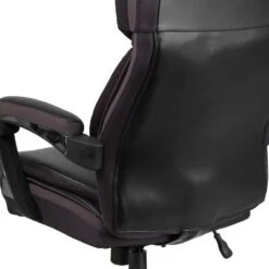 Flash Furniture HERCULES Series Big & Tall 500 Lb. Rated Black LeatherSoft Executive Swivel Ergonomic Office Chair With Adjustable Headrest -Furniture Specialty Store GUEST 979ac3e0 0694 49b1 9ba4 eb0013309c04