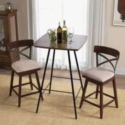 Costway Set Of 4 Wooden Swivel Bar Stools Upholstered Counter Height Dining Chairs 13 Costway Set Of 4 Wooden Swivel Bar Stools Upholstered Counter Height Dining Chairs -Furniture Specialty Store GUEST 98132739 f4d7 4e00 ade5 fed28fd7edd7