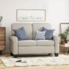 Bernietta Mid-Century Modern Minimal Loveseat Beige - Christopher Knight Home -Furniture Specialty Store GUEST 9834a0ae e02a 4185 9b2e f60af9834ed9