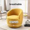360° Swivel 25.60'' Wide Soft Touch Modern Teddy Tiny Upholstered Barrel Varity Chairs -The Pop Maison -Furniture Specialty Store GUEST 98aca1f4 ea72 4071 b0c6 de243d138eb4