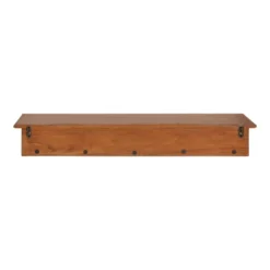 36" X 5" Alta Wood Shelf With 5 Posts Walnut Brown - Kate & Laurel All Things Decor -Furniture Specialty Store GUEST 98d01396 eb6c 4a44 b991 2430915acc0e