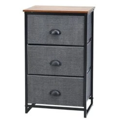 Costway 3 Drawer Nightstand Side Table Storage Tower Dresser Chest Home Office Furniture -Furniture Specialty Store GUEST 98d6b7f1 dd04 41a6 9f05 bb41daf86f62