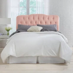 Full Tufted Headboard In Velvet Blush Pink - Skyline Furniture -Furniture Specialty Store GUEST 98f299e5 29b2 40be 9681 c76189502fc1