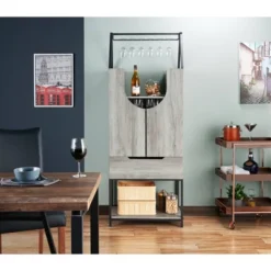 Meluse Multi Storage Wine Cabinet Vintage Gray - HOMES: Inside + Out -Furniture Specialty Store GUEST 98fc7ccb b2e3 4bc2 9b7a 495a6df9a5b4