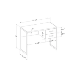 Mezzy Computer Desk Brown Oak - South Shore -Furniture Specialty Store GUEST 9915569f 1151 459d 8126 4feae1a8dfb8