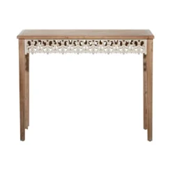 Large Farmhouse Wood Console Table Brown - Olivia & May -Furniture Specialty Store GUEST 9a18fd0a f7f1 42af bcdd 0c9600a5aa66