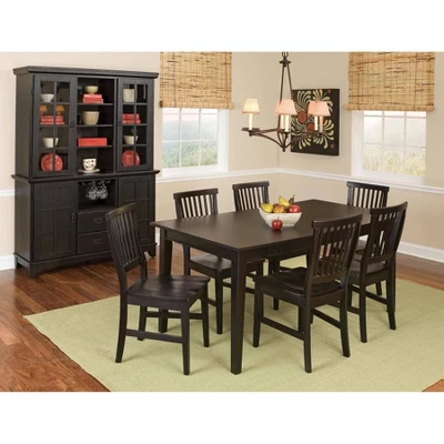 7pc Arts & Crafts Dining Set Black - Homestyles 4 7pc Arts & Crafts Dining Set Black - Homestyles - Image 2