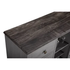 47" Wood Bar Cabinet With Brushed Nickel Knobs Gray - Home Essentials -Furniture Specialty Store GUEST 9a934534 d223 4c57 9f16 90ca9130c65d