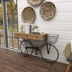 Farmhouse Metal Console Table Red - Olivia & May -Furniture Specialty Store GUEST 9af034a1 278d 4bfd 888f 0b26731b5b7f