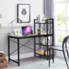 Costway 47.5" Computer Desk Writing Desk Study Table Workstation With 4-Tier Shelves Brown -Furniture Specialty Store GUEST 9b3ad1f9 7019 4364 9ada 9ffacd520962