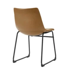 Set Of 2 Laslo Modern Upholstered Faux Leather Dining Chairs - Saracina Home -Furniture Specialty Store GUEST 9c08c6e5 09f4 403a 844a a5fe7811db86