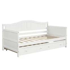 Twin Wooden Daybed With Trundle Bed-ModernLuxe -Furniture Specialty Store GUEST 9c24eef6 d293 4629 b2a4 973ed15f64fc