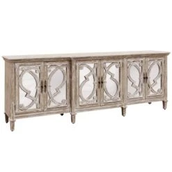 Naples 6 Door Mirrored Cabinet Natural - Stylecraft -Furniture Specialty Store GUEST 9c2d1c87 82c4 4373 9397 987bf554fa54