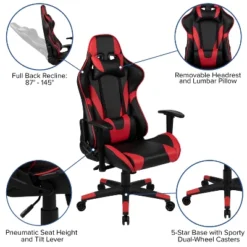 Flash Furniture Gaming Desk And Reclining Gaming Chair Set With Cup Holder And Headphone Hook -Furniture Specialty Store GUEST 9c401bf1 4579 4987 b229 8b35a0ef3b81