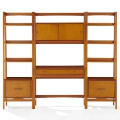 3pc Landon Desk And Bookcases Set Acorn - Crosley -Furniture Specialty Store GUEST 9c6c3d55 f507 41c2 addd 53ecc7f611a8