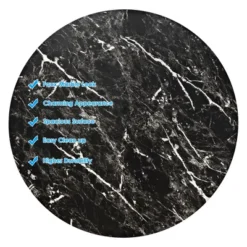 Costway 2PCS Round Bistro Bar Table Height Adjustable 360-degree Swivel Black -Furniture Specialty Store GUEST 9c967d69 025f 48dc ba35 eab0a9211953