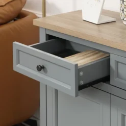 HOMCOM Sideboard Buffet Cabinet With Storage Drawers, 2 Door Kitchen Storage Cabinet With Adjustable Shelves, Coffee Bar For Living Room, Dark Gray -Furniture Specialty Store GUEST 9cc6a5e0 8695 40c8 a181 a8c4060f4c0a