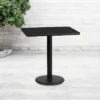 Flash Furniture 24'' X 30'' Rectangular Black Laminate Table Top With 18'' Round Table Height Base -Furniture Specialty Store GUEST 9d69b204 71e2 4951 8119 241850616615