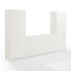 3pc Tara Entertainment Set With Closed Storage Distressed White - Crosley -Furniture Specialty Store GUEST 9d814c02 37db 42f0 b733 51f9dfe73eca