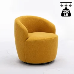 360° Swivel 25.60'' Wide Soft Touch Modern Teddy Tiny Upholstered Barrel Varity Chairs -The Pop Maison -Furniture Specialty Store GUEST 9ed97fb2 e335 4e4f b230 80da74108938