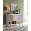 Hoff Contemporary Buffet Glossy White And Weathered Sand - HOMES: Inside + Out -Furniture Specialty Store GUEST 9ee2f676 40ac 47b1 82e2 54b43bd3b242