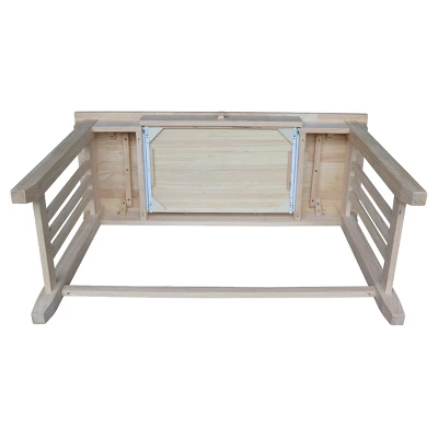 Mission Desk With Drawer - Unfinished - International Concepts 11 Mission Desk With Drawer - Unfinished - International Concepts - Image 9