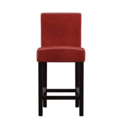 2pk 24" Vermont Faux Leather Counter Height Barstools Red - Inspire Q -Furniture Specialty Store GUEST 9f10e899 df66 4146 af4d bd66cf774978