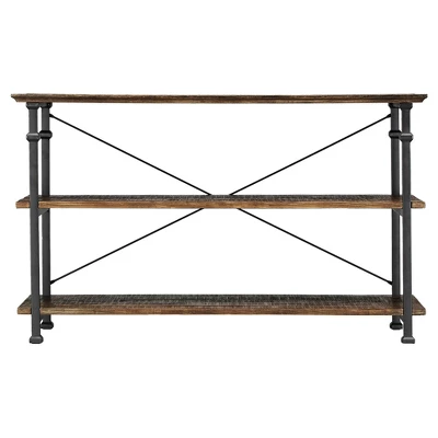 Ronay Rustic Industrial Console Table - Inspire Q® 3 Ronay Rustic Industrial Console Table - Inspire Q®