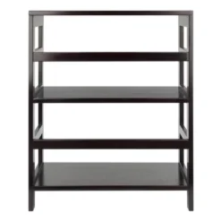 29.21" 2 Tier Leo Shelf Storage Or Bookshelf Wide Espresso Brown - Winsome -Furniture Specialty Store GUEST a00b8df2 a18c 409d bdcd 46331d594e73