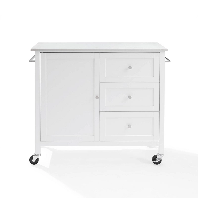 Soren Stone Top Kitchen Island/Cart White - Crosley 4 Soren Stone Top Kitchen Island/Cart White - Crosley - Image 2