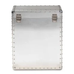 Serge Metal 2 Drawer Accent Storage Chest Silver - Baxton Studio -Furniture Specialty Store GUEST a04e8697 c8ea 421f a091 06d2c4a44ab3