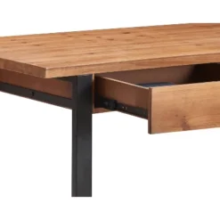 Leighton Writing Desk Wood And Black Metal - Serta -Furniture Specialty Store GUEST a06c245d 2350 41da 92c5 51716e7ef00c