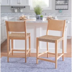 Set Of 2 Clara Counter Height Barstools Natural - Powell Company 15 Set Of 2 Clara Counter Height Barstools Natural - Powell Company -Furniture Specialty Store GUEST a0e8988c ec3d 4bf8 a2fa d2646799e330